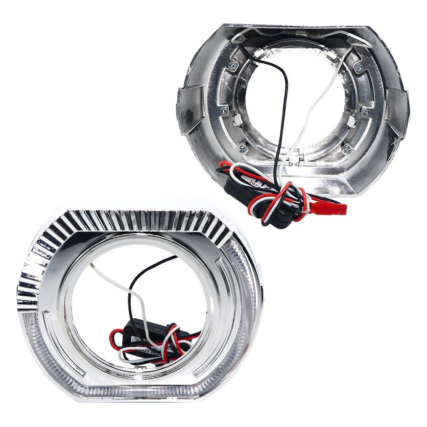 3-pulgadas de 2,5 pulgadas de modificación de la lente Ángel ojo guía de luz cubierta decorativa integrada lente LED Luz de circulación diurna