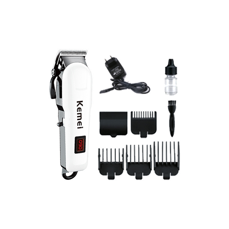 Kemei 電気バリカン KM809A クロスボーダーオイルヘッド彫刻電気バリカンデジタルディスプレイ長寿命ヘッドシェービング電気バリカン|undefined