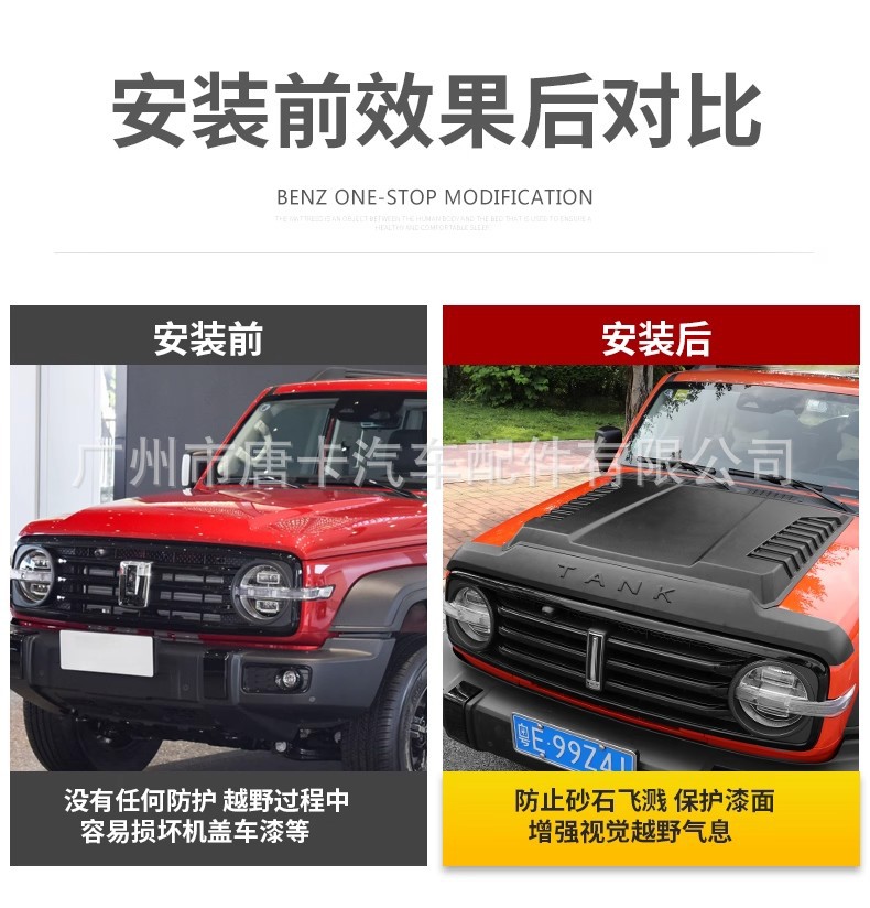 2025 Tank 300 Sandstone Engine Cover Modified Tailgate Spare Tire Cover Off-Road 300Hi4-T Exterior Decoration