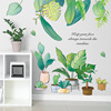 LD96099 Green Plant Potting Popular Laboratory Dormitory Rental House Porch bedroom home decoration wall sticker self -adhesive