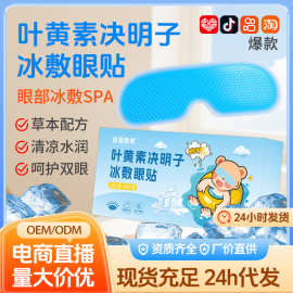 夏季爆款水凝胶叶黄素眼贴决明子冰敷眼罩清凉润目缓解眼疲劳批发