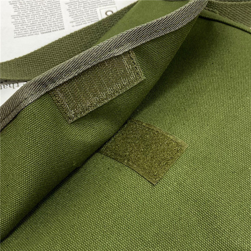 Men's bag, shoulder bag, canvas bag, retro bag, Lei Feng crossbody bag, five-star shoulder bag, student school bag, fashionable small backpack