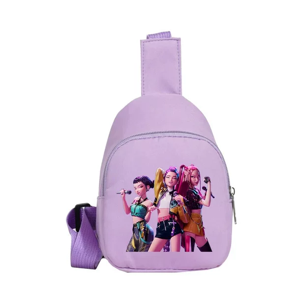 Hunter Witch Group Children's Chest Bag Anime Cartoon New Casual Shoulder Bag Crossbody Small Bag Foreign Trade Portable Small Backpack