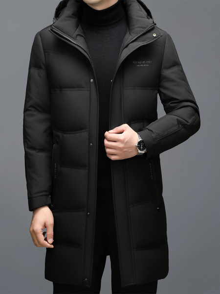 Warm long winter elite down jacket for leisure
