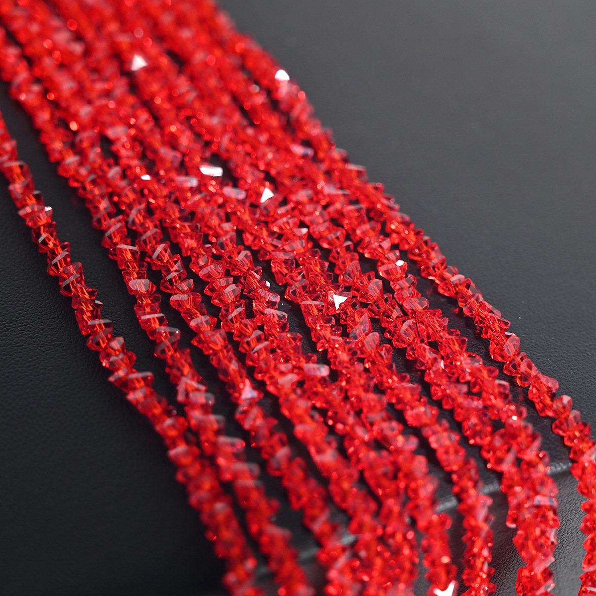 Collar de perlas de cristal de diamante de cristal triangular de 4 mm collar de perlas sueltas de bricolaje artesanal accesorios de ropa accesorios de cadena de teléfono móvil accesorios de cadena de teléfono móvil image 15
