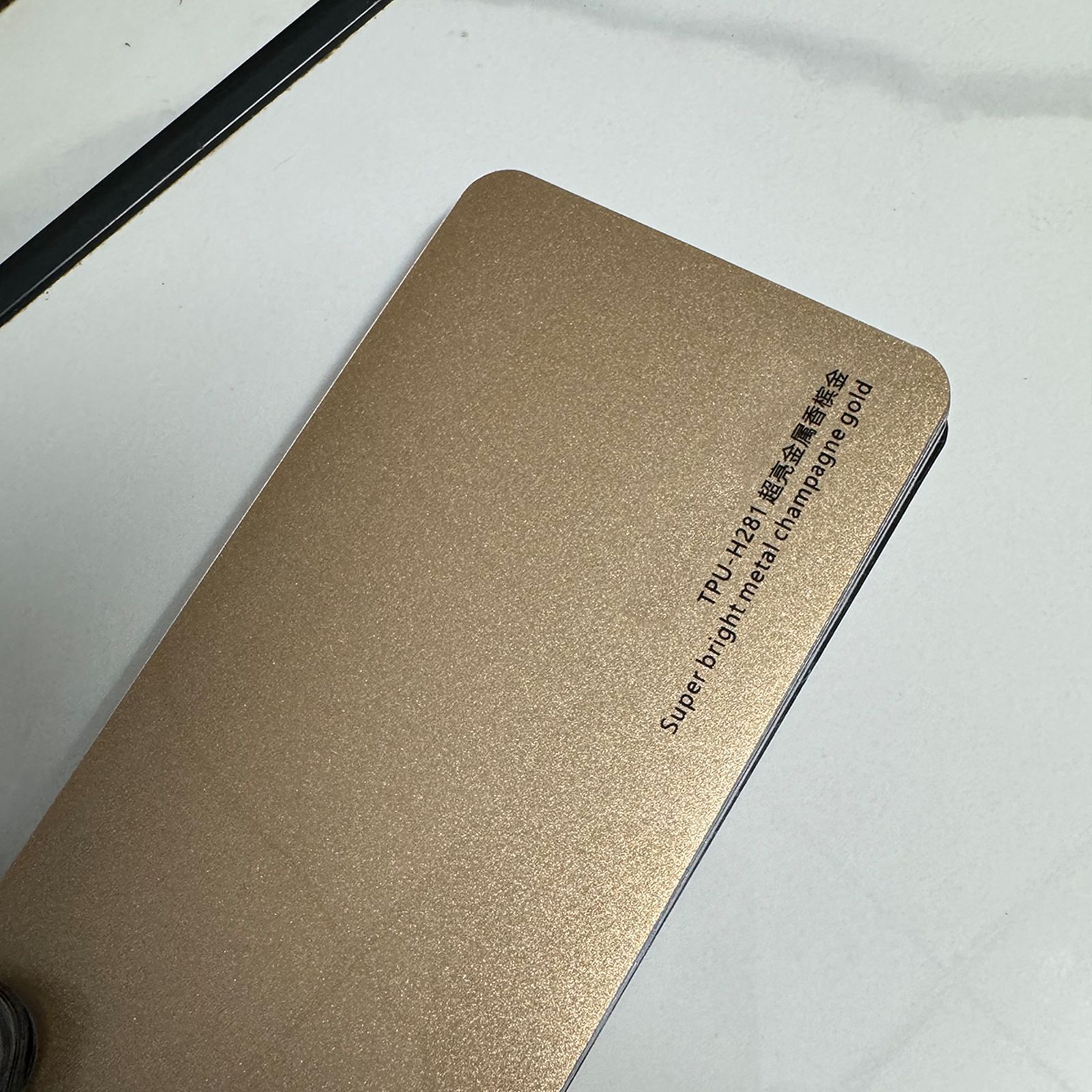 Pre-Cut TPU Color Change, Tesla Car paint protective film - tpu-super-bright-metallic-champagne-gold-tesla-cybertruck-dedicated-car-cutting