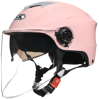 Motosiklet kaskı (dəbilqə): Battery Vehicle Dual Lens Cycling Half