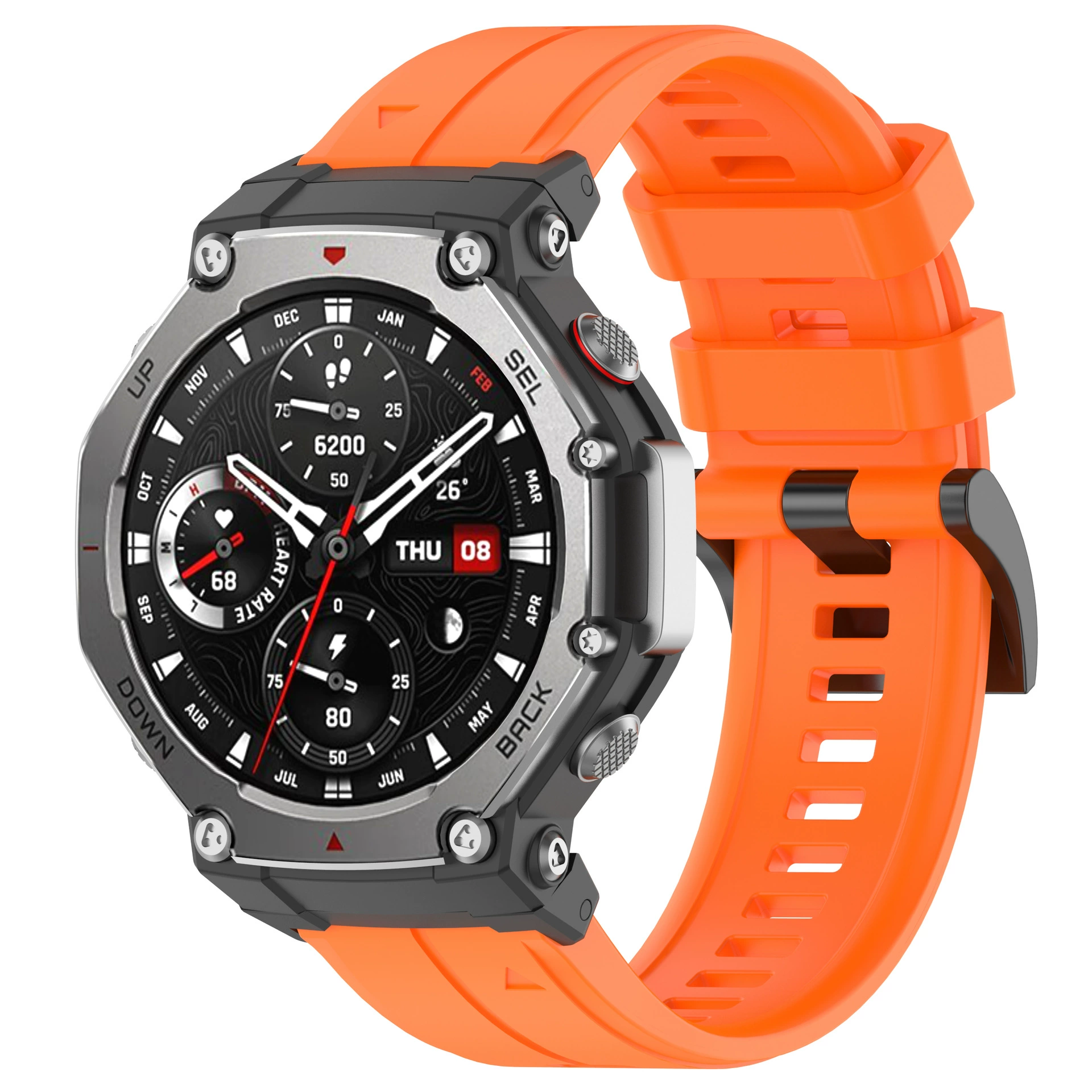 Силиконовый ремешок для Amazfit T‑REX2 и T‑REX3, быстросъёмный, много цветов, обычная или усиленная пряжка
