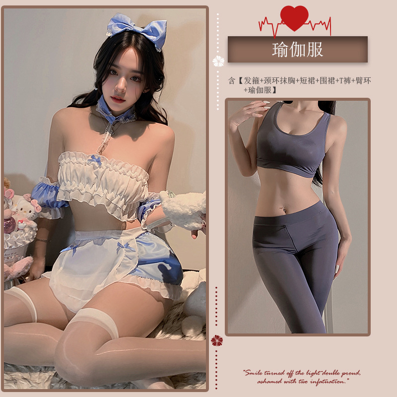 메이드복(동일양말 포함) + 바디쉐이핑 요가복