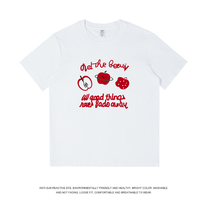 メンズ和風パーソナライズプリントコットン半袖Tシャツ、レディーストレンディラウンドネックルーズデザイントップス、メンズTシャツ卸売|undefined