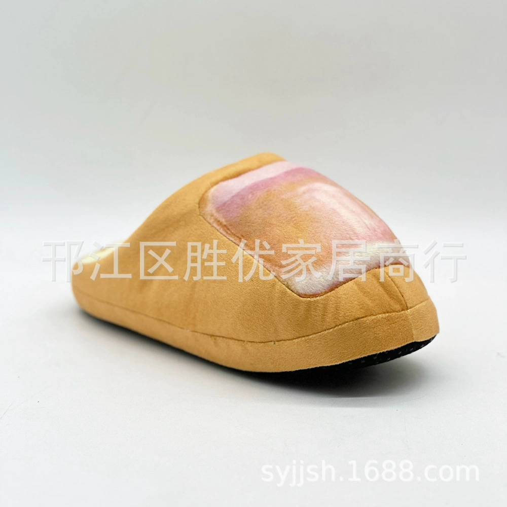 Трансграничные забавные большие пальцы ног большие ноги плюшевые хлопчатобумажные тапочки