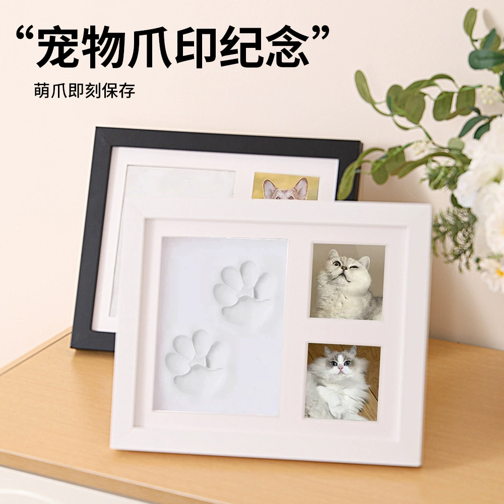Памятный отпечаток собачьей лапы, отпечаток кошачьей лапы, отпечаток домашнего животного, чернильная подушечка, сделай сам, памятная фоторамка с отпечатком собачьей лапы, сервировка стола