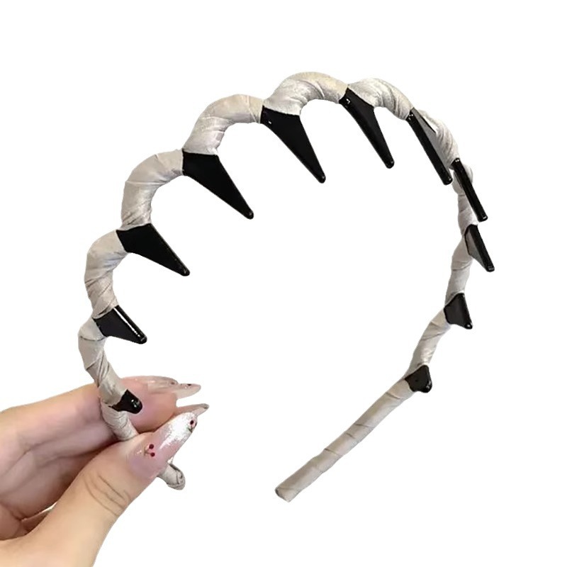 Temperamento de alto cráneo, banda de cabello ondulado, banda de cabello para mujeres de alta calidad, estilo extranjero, lavado de cara, banda de cabello especial, clip de cabello para cabello