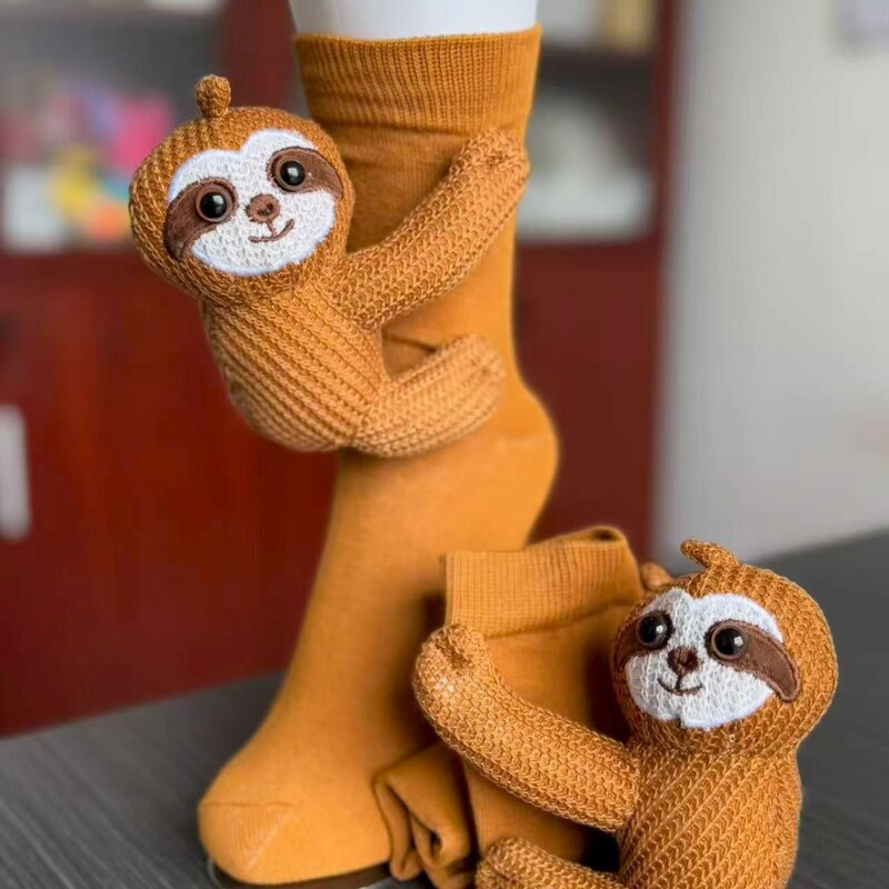 Amazon's Cross-Border Bestseller Knitted Animal Socks 3D Knitted Animal Socks with Three-Dimensional Design