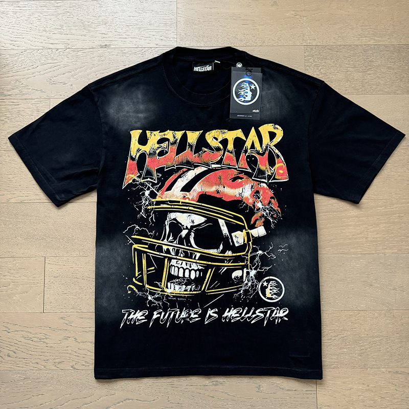 新型美潮Hの星シリーズプリント双紗純綿カジュアル男女夏カジュアルゆったり半袖tシャツ|undefined