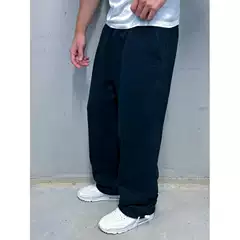 Autumn and Winter New Cross-Border Foreign Trade Men's and Women's Solid Color Fleece-Lined Wide-Leg Sweatpants, Fashionable, Loose and Comfortable Elastic Waistband