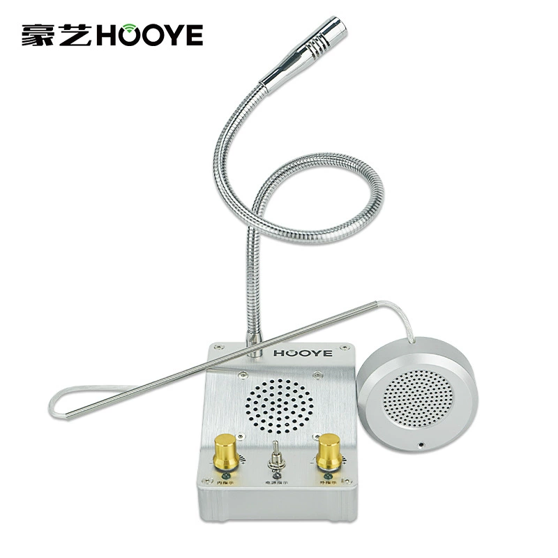 Окно с домофоном HOOYE, стойки банка/больницы, двухсторонний домофонный динамик HY600