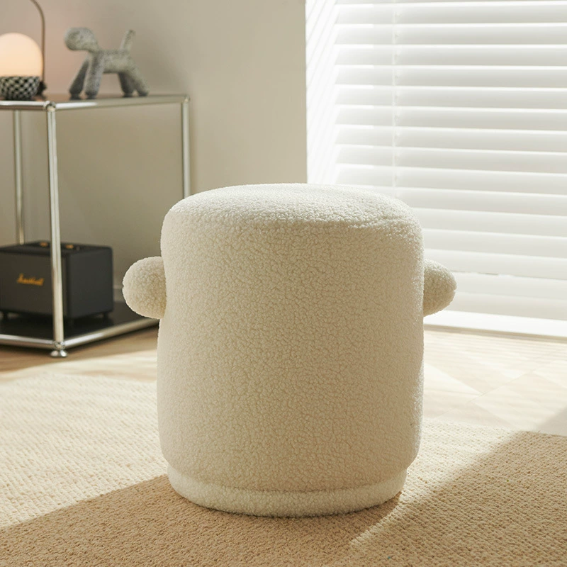 LCA08 Скандинавский табурет для интернет-знаменитостей, креативный низкий табурет из овечьей шерсти, диван для гостиной, небольшой табурет для гардеробной, балкона, смены.