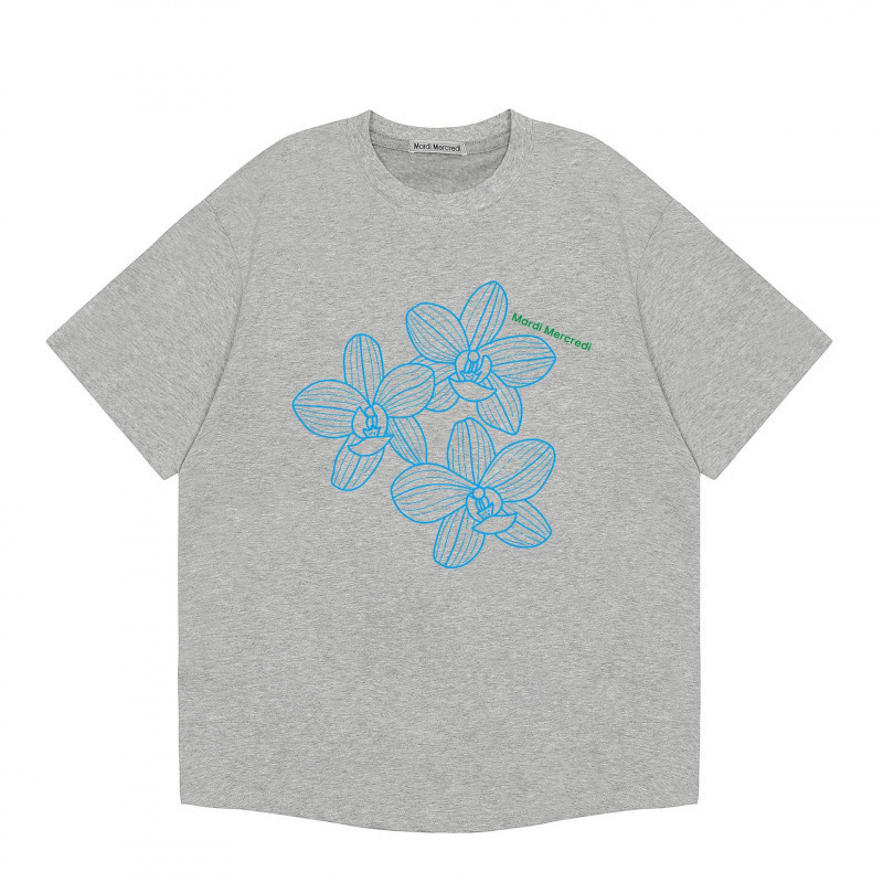 【カウンター品質】韓国マルディトレンドブランド半袖Tシャツリトルデイジードーマンプリントラウンドネックピュアコットンクロスボーダー|undefined