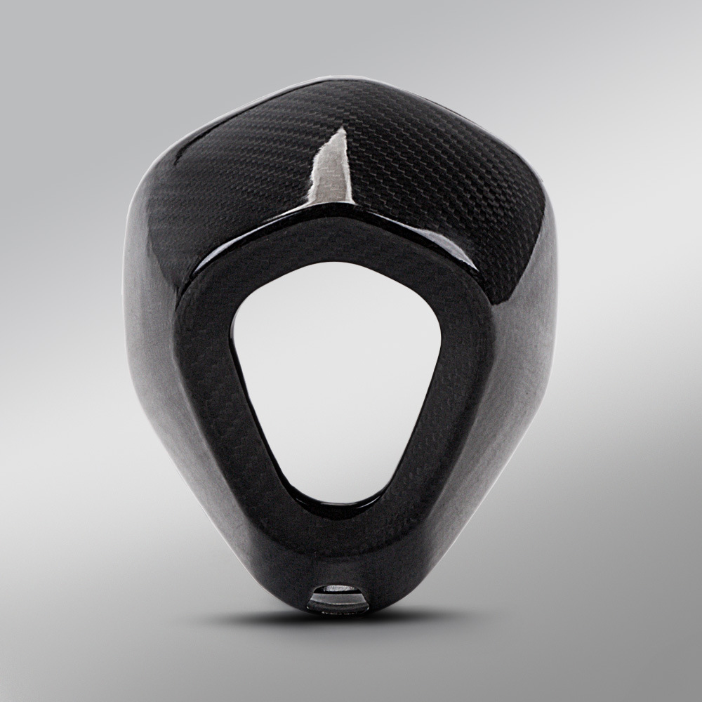 Suitable for motorcycle modification, large hexagonal tailpipe exhaust accessories, high-temperature resistant carbon fiber heat-insulating exhaust cover