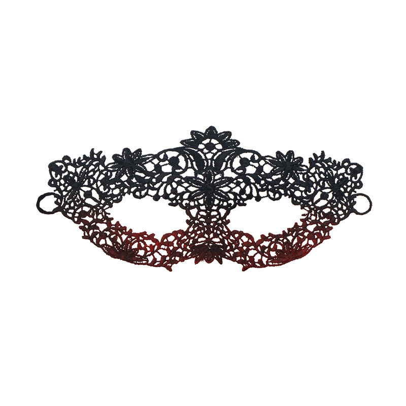 Máscaras de encaje de venta transfronteriza máscaras de plumas de mujer decoración gradiente máscaras de mitad de cara maquillaje de baile accesorios de vestuario sexy