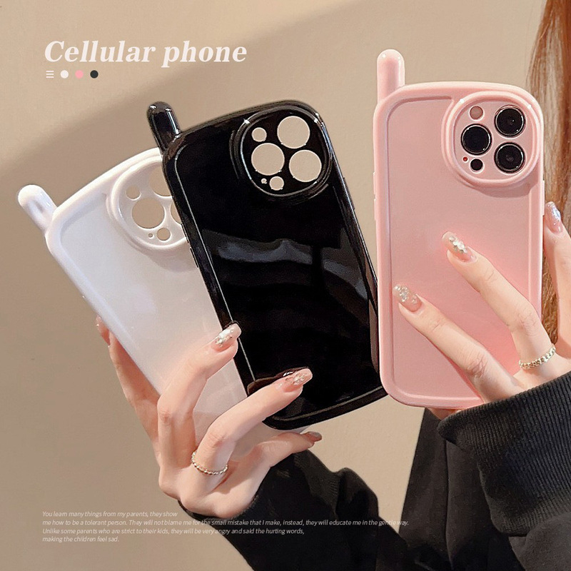 Retro Mobile iphone14 Phone Case 11 for Apple 13pro max Niche 16 generation 15 Soft Case X