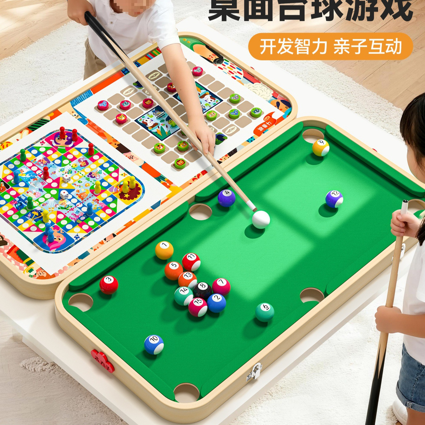 Table Billiard Table Home Kidsren's Indoor Small Tabletop Game Board Game Birthday Gift Boy Billiard Table Toy
