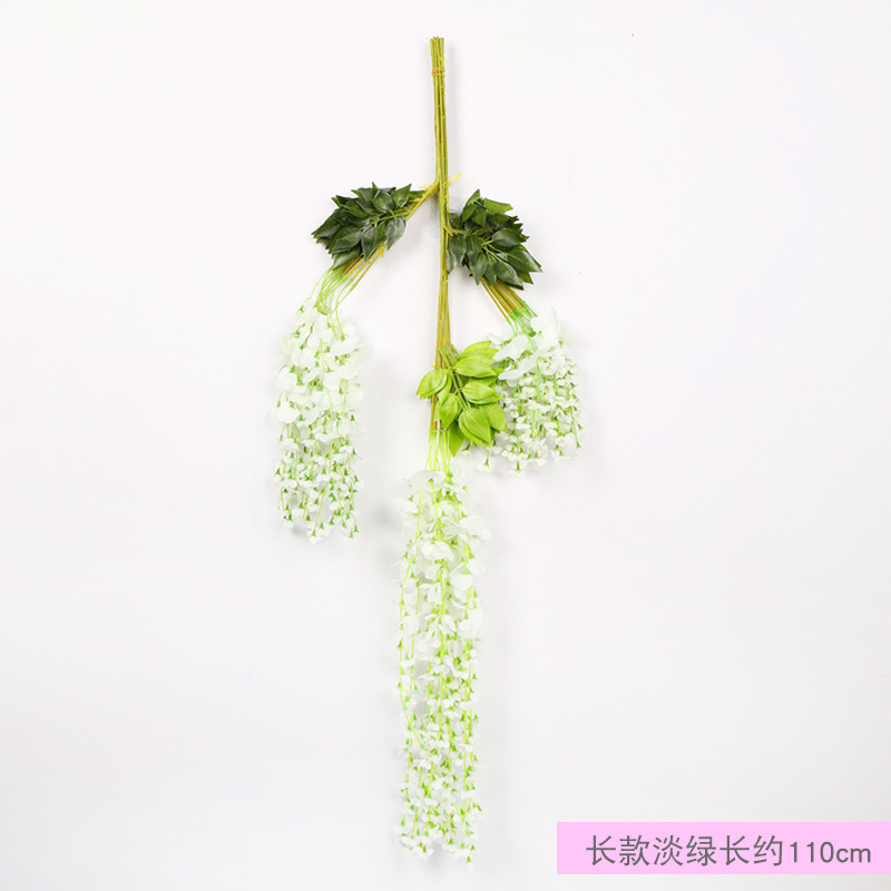 Flor de Glicinia, Flor de Techo Violeta, Flor de Glicinia para Bodas, Enredadera Decorativa, Enredadera de Flores Artificiales, Decoración del Hogar al por Mayor