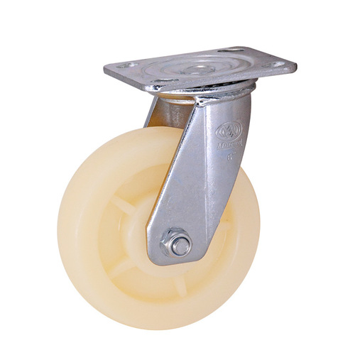Mingwei Thickened Nylon Wheels 4-inch 5-inch 6-inch 8-inch Swivel Casters Heavy Industrial Light Medical Casters with Brakes