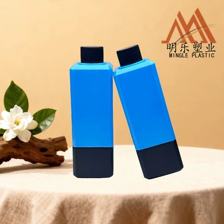 定制200MLHDPE四方瓶（两件套）液体固体分装瓶 防漏密封塑料瓶