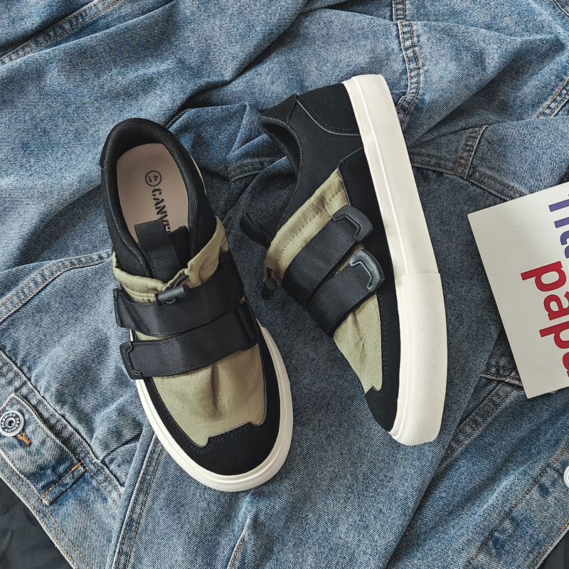 Men's Trendy Shoes 2024 Spring Slip-On Lazy Canvas Shoes Men's Versatile Casual Sneakers