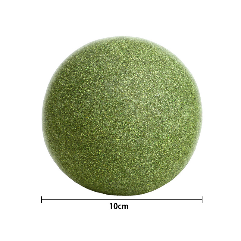 Personalizado 10cm gato grande menta juguete bola gigante sin pico juguete gato fuego juguete gato molido artefacto mordida juguete