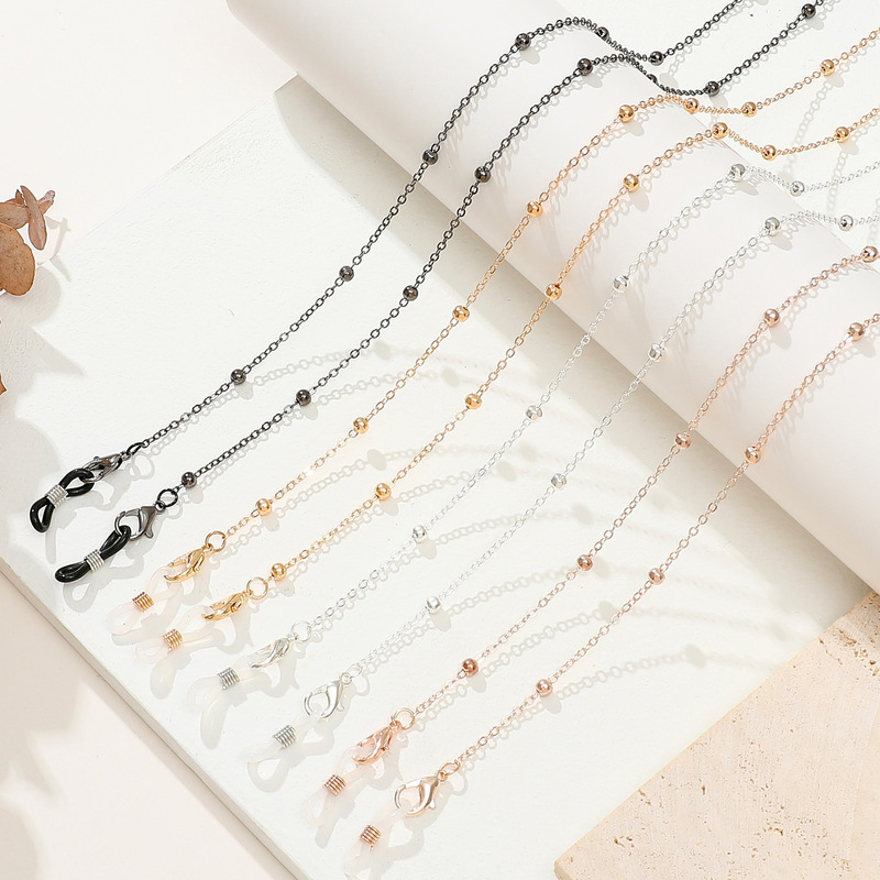 Fashionable Sunglasses Glasses Chain Hanging Neck Strap Non-Slip Metal Lanyard Sunglasses Chain Trendyy Non-Slip Mask Chain Fashionable Sunglasses Glasses Chain Hanging Neck Strap Non-Slip Metal Lanyard Sunglasses Chain Trendyy Non-Slip Mask Chain