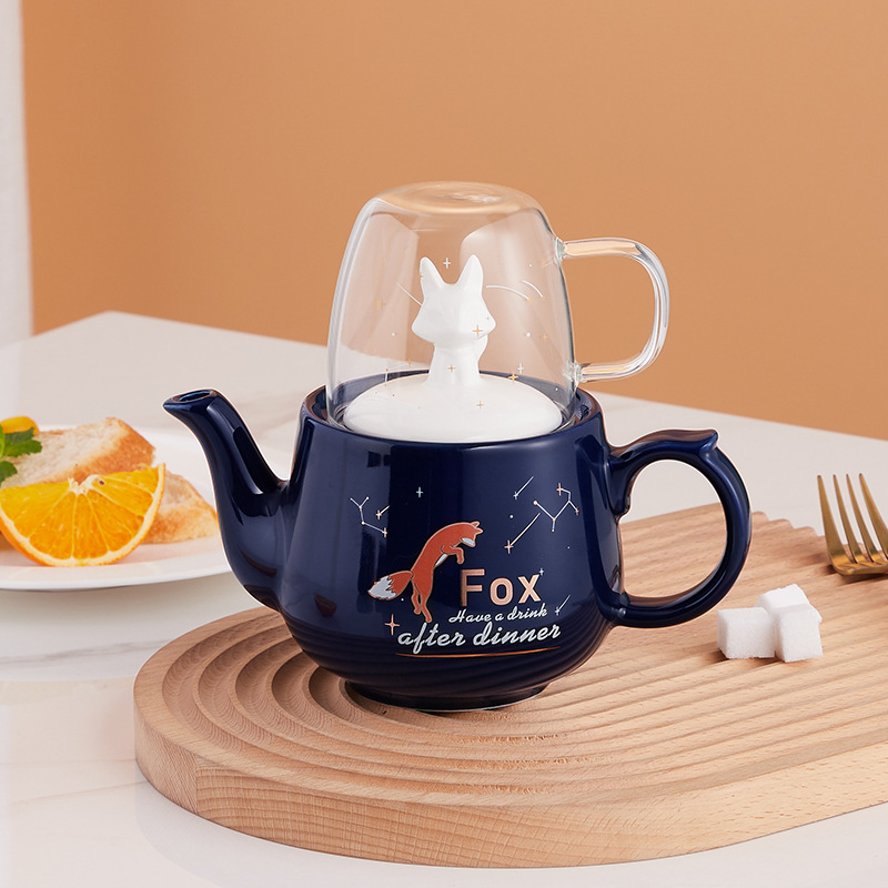 Ins juego de té japonés gran capacidad tetera Amazon Comercio exterior oferta exclusiva logo pequeño regalo fresco