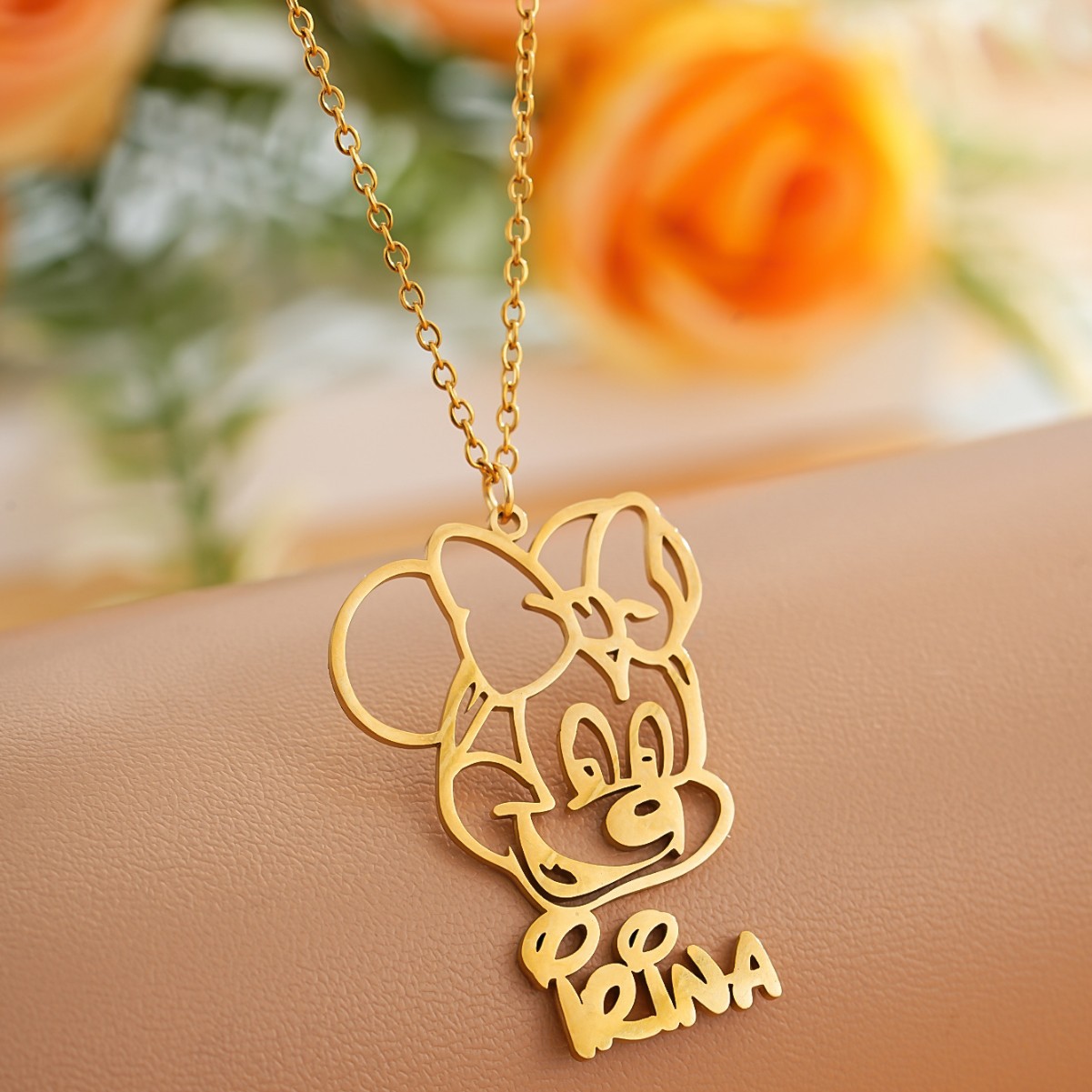 Protection Talisman Jewelry MOOD MOUSE European And American Simple Unisex Cartoon Animal English Letter Ins Hip Hop Pendant Necklace_voghion.com