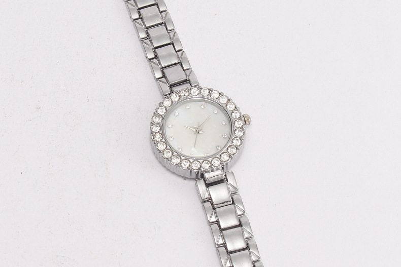 55g Weight Tempered Glass Mirror Material Alloy Strap Material Watch Classification Pointer Display Type Jewelry Buckle Buckle Style Round Dial Shape Daily Occasion Quartz Movement Geometric Pattern All Seasons Season Women's Gender Simple Style Style Simple Style Geometric Jewelry Buckle Quartz Watch Women's Watches 4