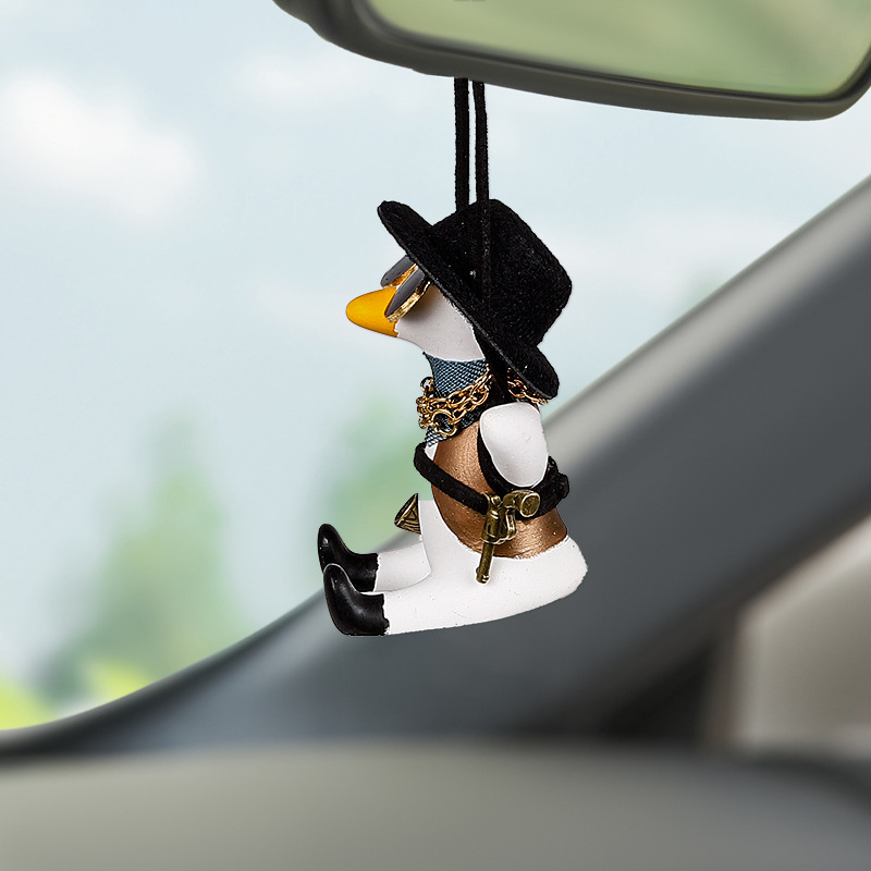 Cross-Border Car Hanging Ornaments Swing Duck Car Hanging Decoration Car Essential Supplies Car Interior Accessories