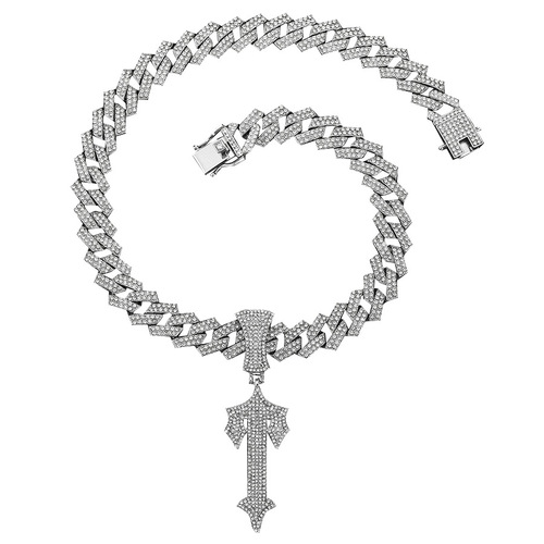 Cross-border new style golden line special large alloy sword pendant men's hip-hop pendant accessories Cuban necklace