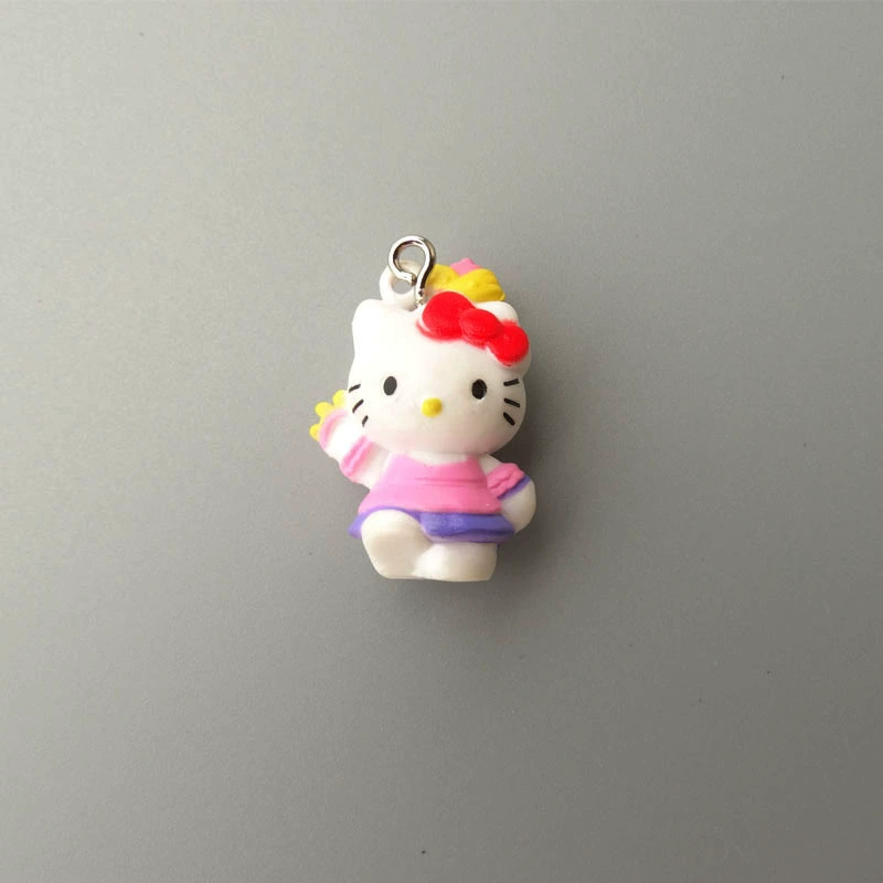 Hello Kitty, маленькая мини-фигура, подвеска, handmade