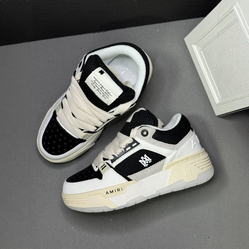 Nuevo AMIRI marca de moda para hombres y mujeres zapatos de skate de altura baja, zapatos deportivos casuales de suela gruesa, zapatos de moda de pareja