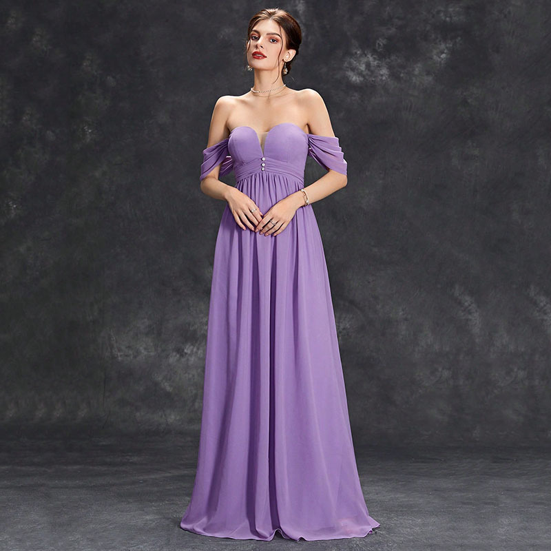 Cross-Border Tube Top Evening Dress Women's Sexy Formal Dress Cocktail Party Prom Long Dress Factory Direct Supply