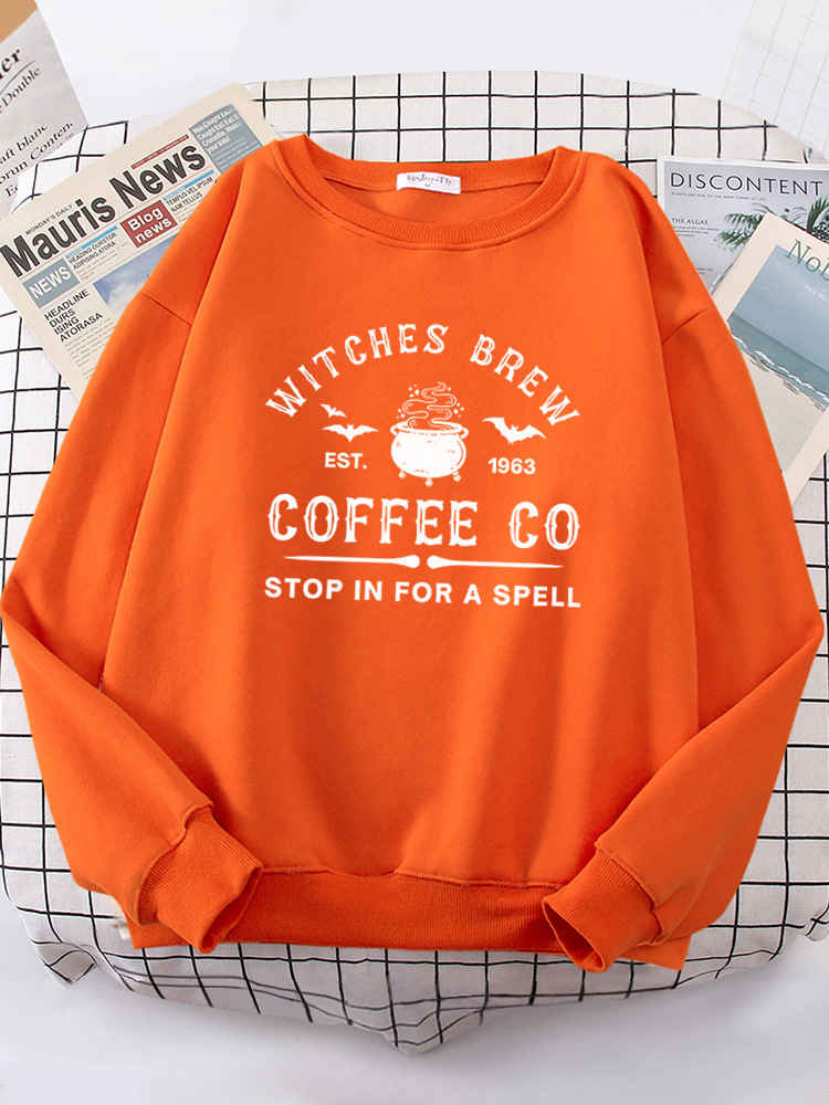 Witches Brew Coffee Letter Printing Simple Solid Color Lette
