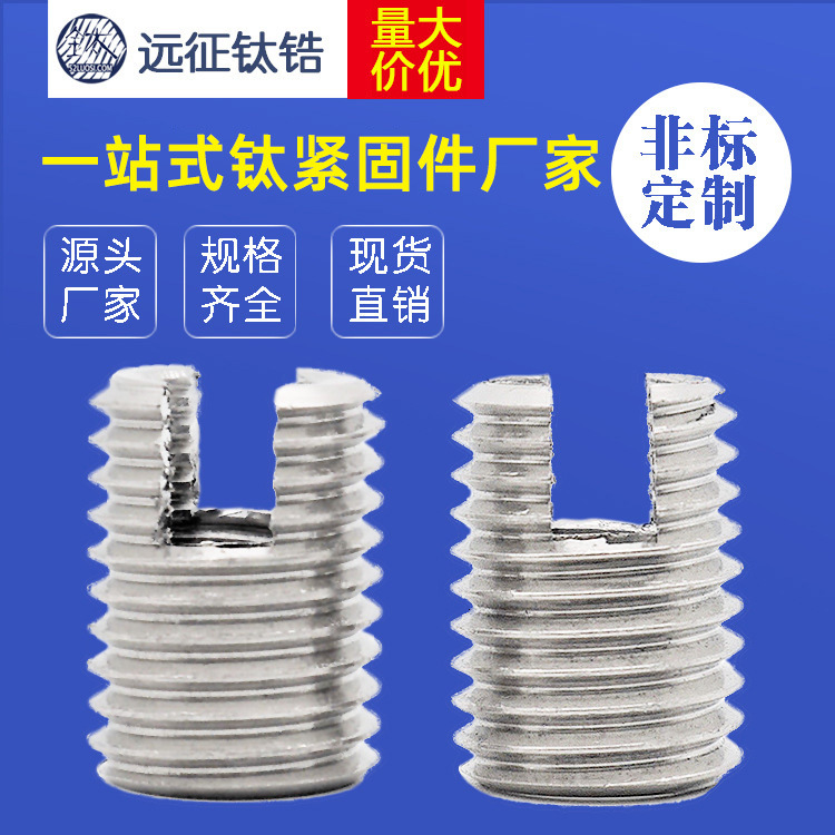 钛螺套，钛自攻螺套，钛螺纹护套，302型自攻螺套