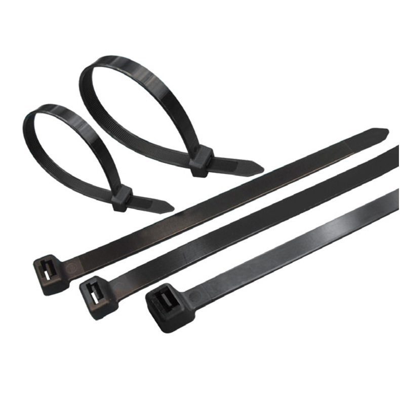 商家推荐 可松式尼龙扎带黑色GUV型耐候性超宽型尼龙扎线带