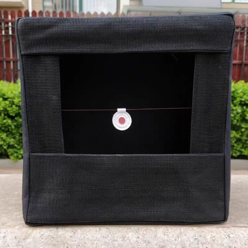 Canvas 40X40 Slingshot Folding Target Box Outdoor Double-Layer Silencer Cloth Dart Target Box Thickened Target Box Foldable and Portable