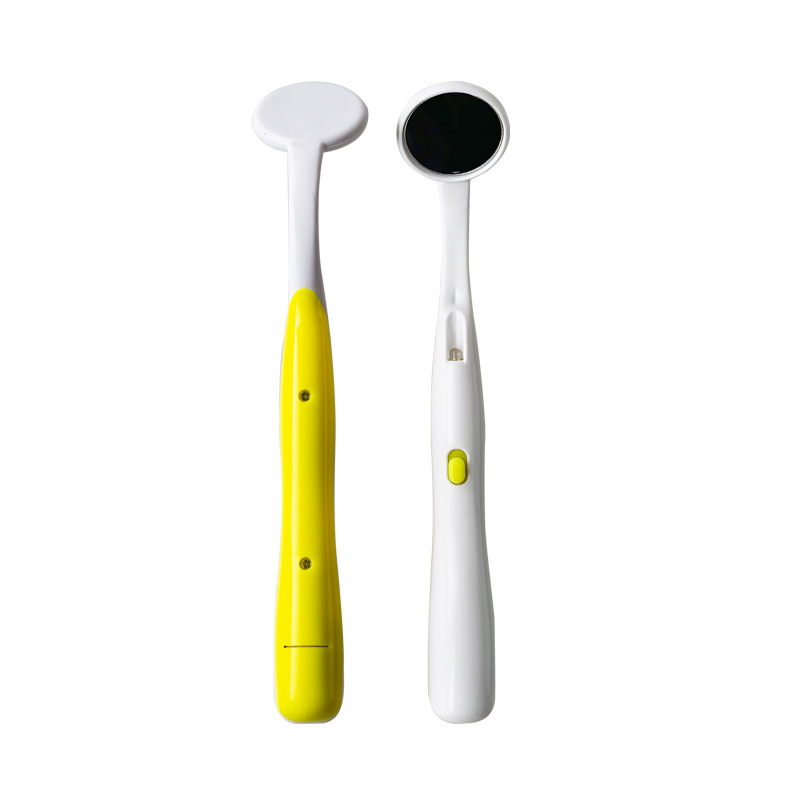牙医口腔镜带灯LED口镜家用牙科 口腔看牙结石防雾检查工具|undefined