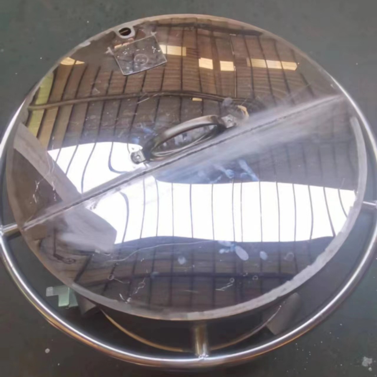 工厂直销不锈钢拉缸专用盖子搅拌缸涂料桶对开盖分散机防尘投料盖