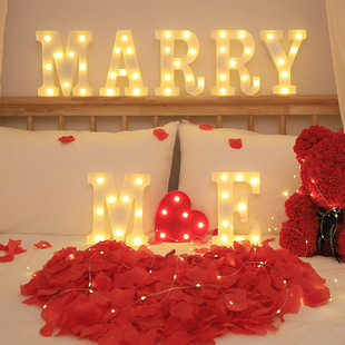 INS hot 26 English letter lights LED symbol modeling lights digital lights birthday confession proposal lights manufacturers