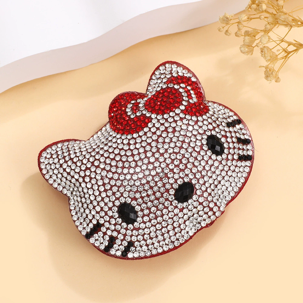 Hello kitty, elite multicoloured pendant, universal keychain, accessory, diamond encrusted