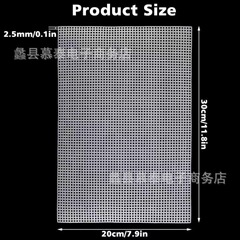 30*20センチメッシュのプラスチック帆布ハート型、空白針点帆布は刺繍用、白い十字刺繍用